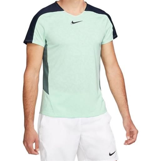 Nike t-shirt da uomo Nike court dri-fit slam tennis top m - mint foam/obsidian/mineral slate/black