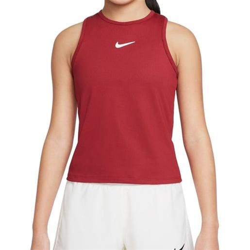 Nike maglietta per ragazze Nike court dri-fit victory tank g - pomegranate/white