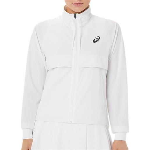 Asics felpa da tennis da donna Asics womens match jacket - brilliant white