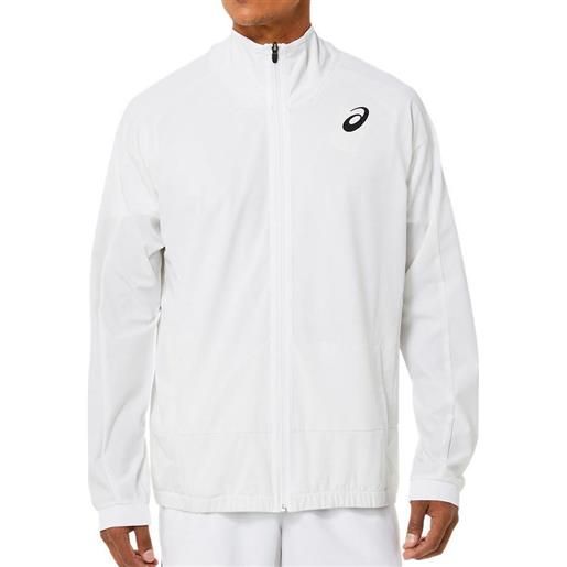 Asics felpa da tennis da uomo Asics men match jacket - brilliant white