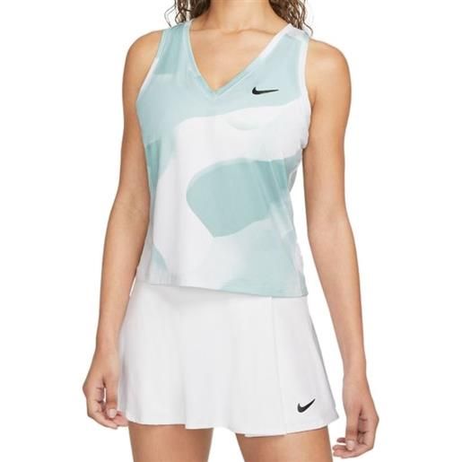 Nike top da tennis da donna Nike court dri-fit victory tank - white/black