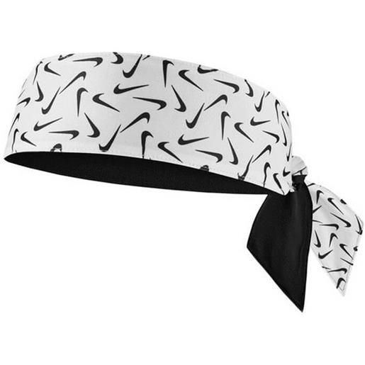 Nike bandana da tennis Nike dri-fit head tie 4.0 - white/black/white