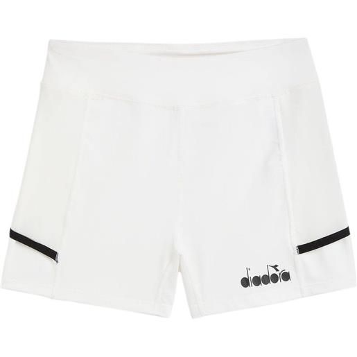 Diadora pantaloncini da tennis da donna Diadora l. Short tights pocket w - optical white