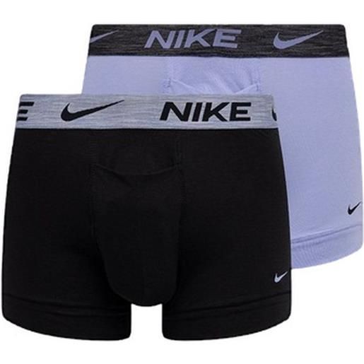 Nike boxer sportivi da uomo Nike everyday dri-fit re. Luxe trunk 2p - light thistle/black