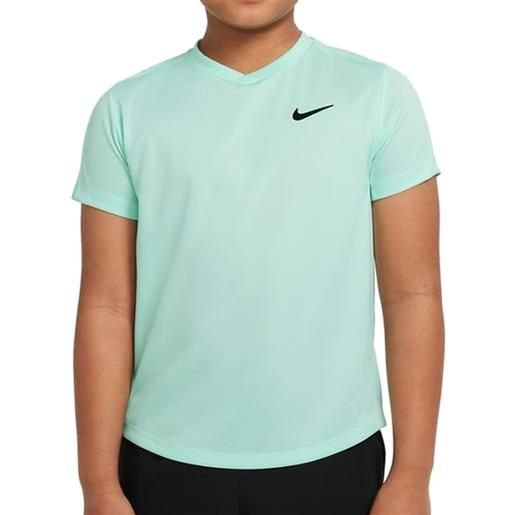 Nike maglietta per ragazzi Nike court dri-fit victory ss top - mint foam/mint foam/black