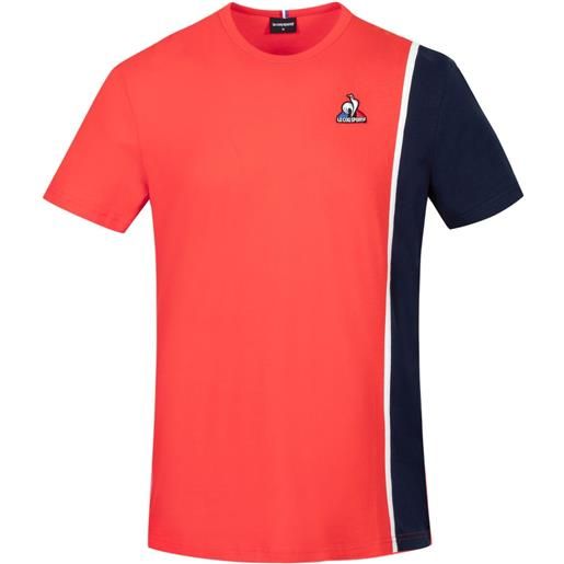 Le Coq Sportif t-shirt da uomo Le Coq Sportif saison 1 tee ss no. 1 m - tech red/bleu nuit