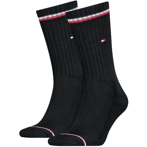 Tommy Hilfiger calzini da tennis Tommy Hilfiger men iconic sock 2p - black