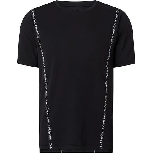 Calvin Klein t-shirt da uomo Calvin Klein wo ss t-shirt - black beauty