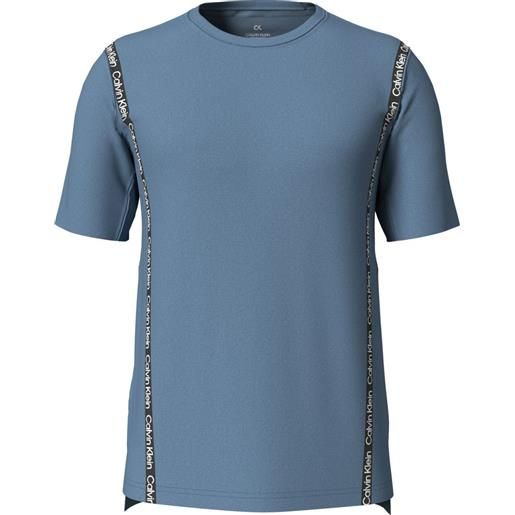 Calvin Klein t-shirt da uomo Calvin Klein wo ss t-shirt - copen blue