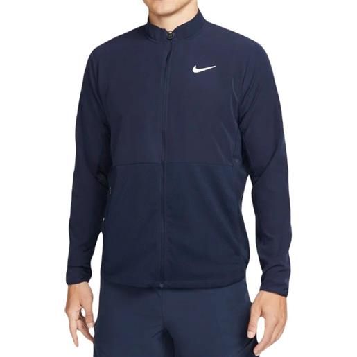 Nike felpa da tennis da uomo Nike court advantage packable jacket - obsidian/white