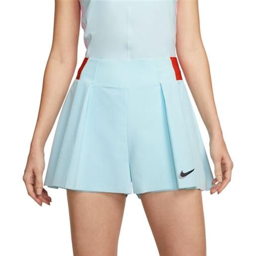 Nike pantaloncini da tennis da donna Nike court dri-fit slam short - glacier blue/team orange/black