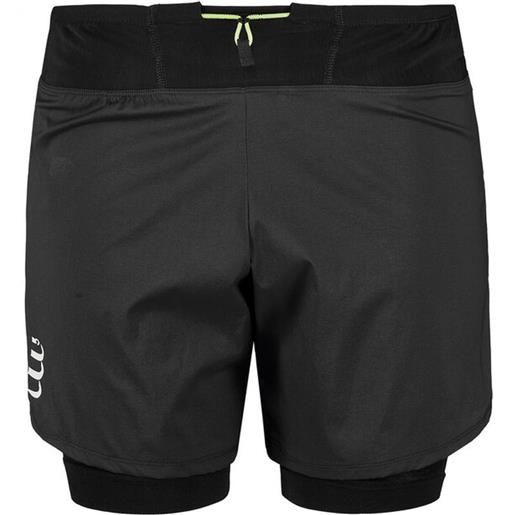 Compressport pantaloncini da tennis da uomo Compressport trial 2-in-1 short - black