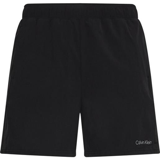 Calvin Klein pantaloncini da tennis da uomo Calvin Klein wo 2 in 1 woven short - black beauty