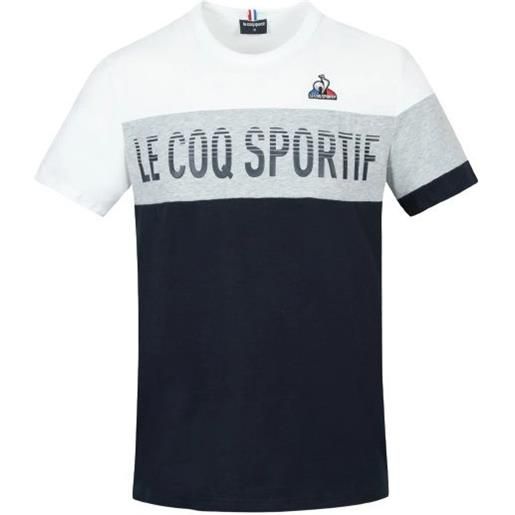 Le Coq Sportif t-shirt da uomo Le Coq Sportif saison 2 tee ss no. 1 m - optical white/gray/black