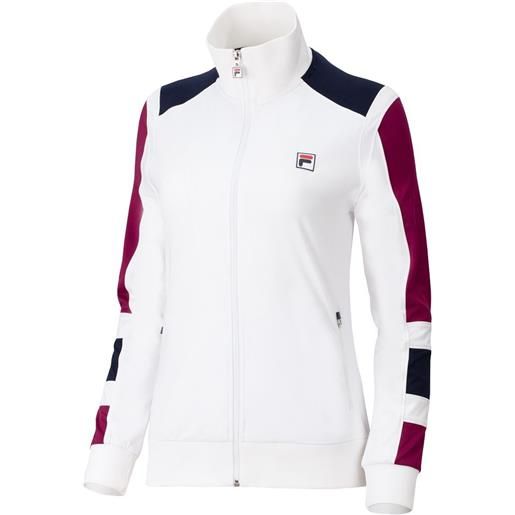 Fila felpa da tennis da donna Fila jacket helena - white/navy comb