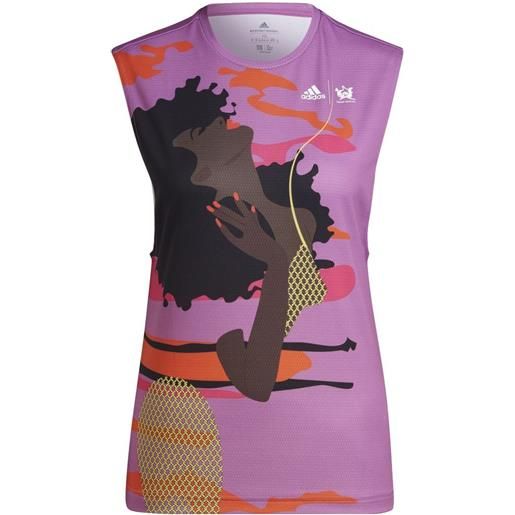 Adidas t-shirt da uomo Adidas new york unitefit sleeveless tee - semi pulse lilac