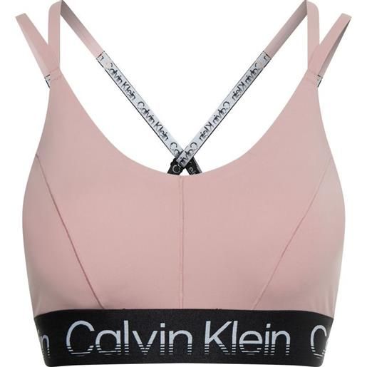 Calvin Klein reggiseno Calvin Klein wo high support sports bra - silver pink