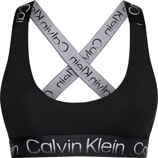 Calvin Klein reggiseno Calvin Klein wo medium support sports bra - black beauty