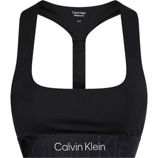 Calvin Klein reggiseno Calvin Klein wo medium support sports bra - black beauty