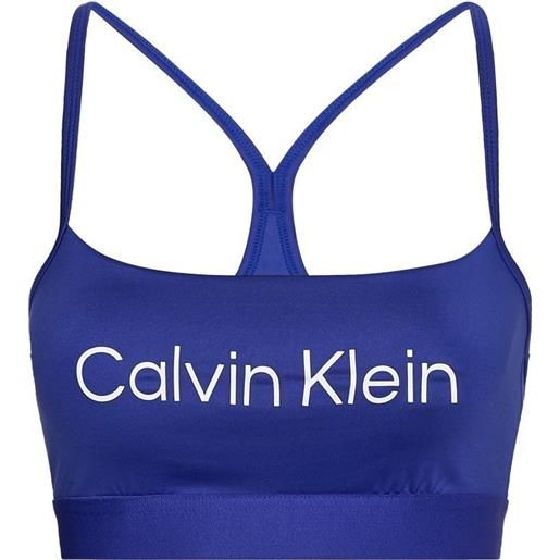Calvin Klein reggiseno Calvin Klein low support sports bra - clematis blue