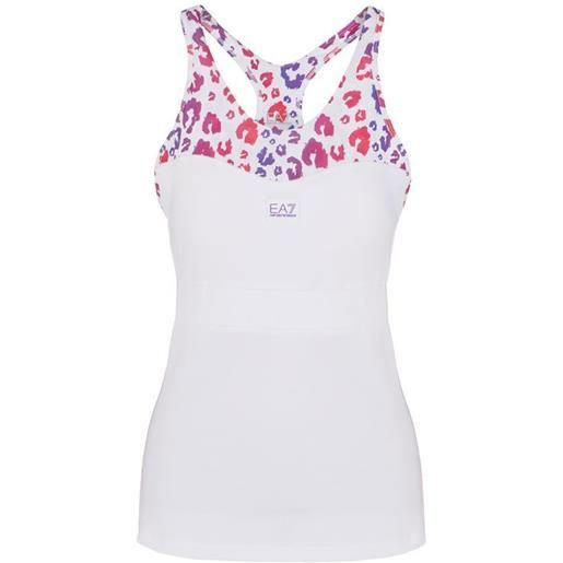 EA7 top da tennis da donna EA7 women jersey tank - white