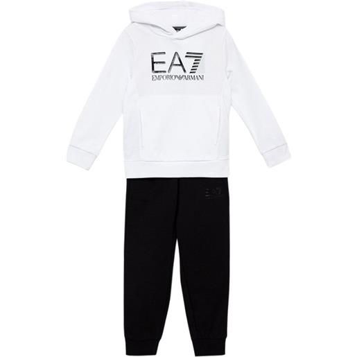 EA7 tuta per ragazzi EA7 boys jersey tracksuit - white/black