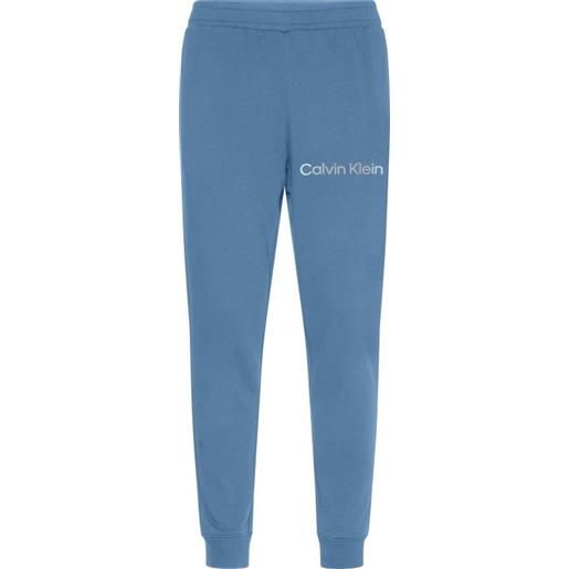 Calvin Klein pantaloni da tennis da uomo Calvin Klein knit pants - copen blue