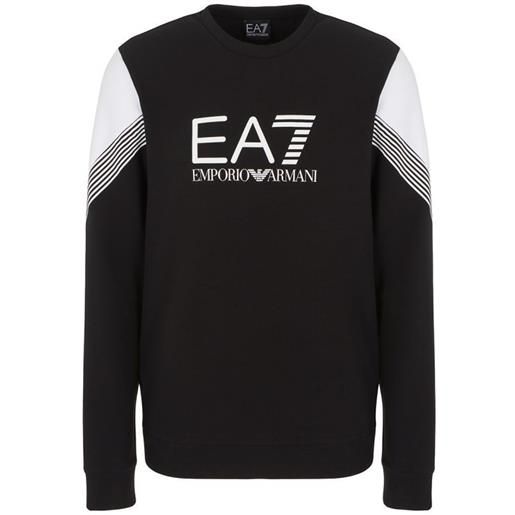 EA7 felpa da tennis da uomo EA7 man jersey sweatshirt - black