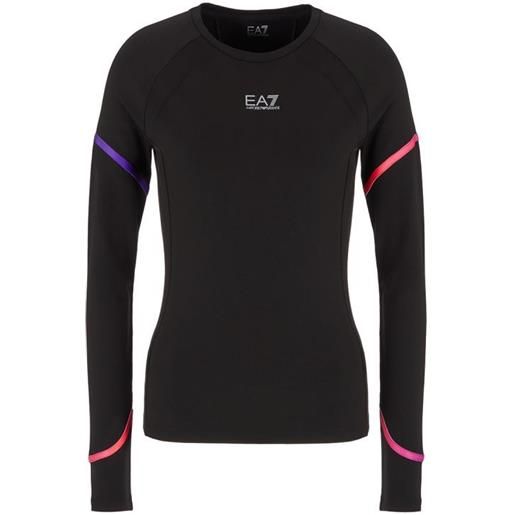 EA7 felpa da tennis da donna EA7 woman jersey sweatshirt - black