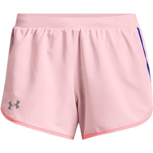 Under Armour pantaloncini da tennis da donna Under Armour fly-by 2.0 shorts - prime pink/versa blue