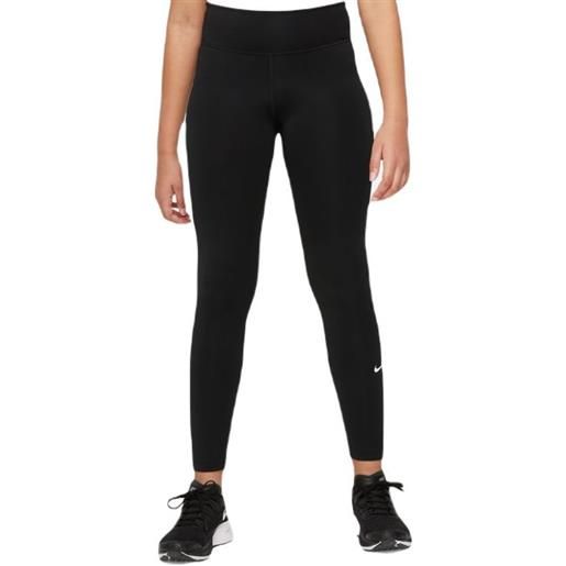 Nike pantaloni per ragazze Nike dri-fit one legging - black/white
