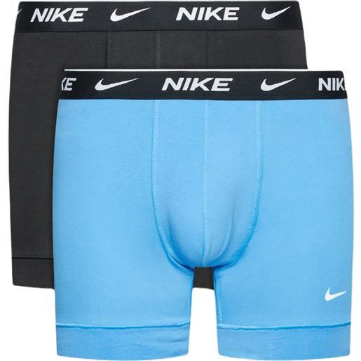 Nike boxer sportivi da uomo Nike everyday cotton stretch boxer brief 2p - uni blue/black