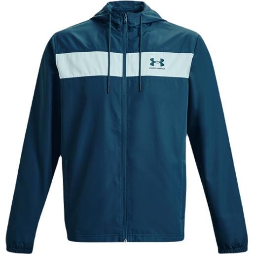 Under Armour giacca da tennis da uomo Under Armour men's ua sportstyle windbreaker jacket - petrol blue/fuse teal