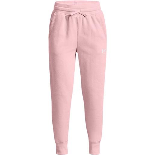 Under Armour pantaloni per ragazze Under Armour girls ua rival fleece lu joggers - prime pink/white