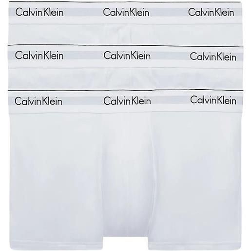 Calvin Klein boxer sportivi da uomo Calvin Klein modern cotton trunk 3p - white/white/white