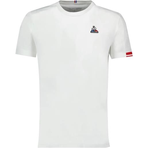 Le Coq Sportif t-shirt da uomo le coq heritage tee no. 1 fw22 - optical white