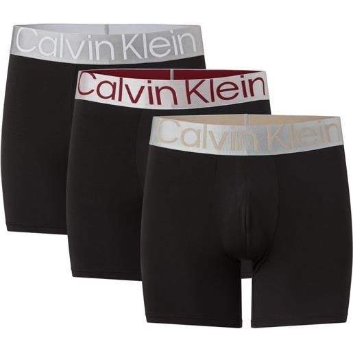 Calvin Klein boxer sportivi da uomo Calvin Klein boxer brief 3p - b-red carpet/white/tuffet logos