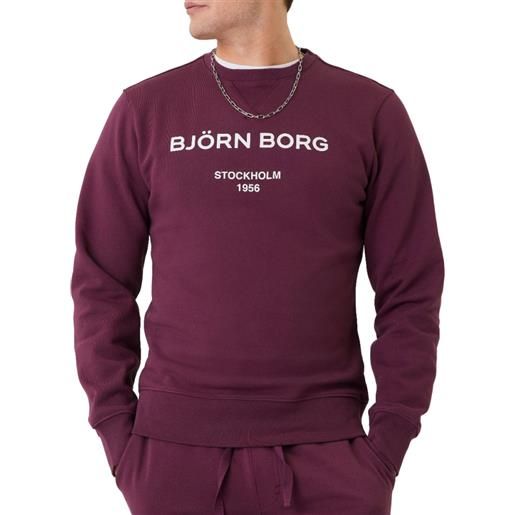 Björn Borg felpa da tennis da uomo Björn Borg crew - grape wine