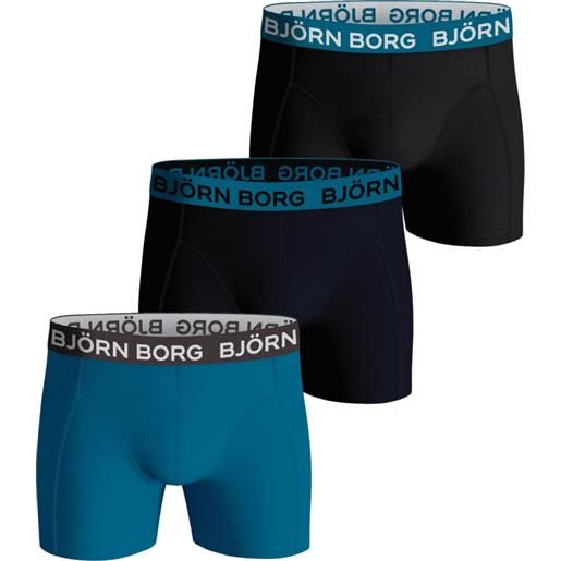 Björn Borg boxer sportivi da uomo Björn Borg cotton stretch boxer 3p - black/blue/navy blue