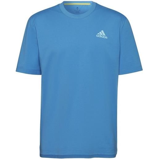 Adidas t-shirt da uomo Adidas clubhouse racquet tenis t-shirt - pulse blue