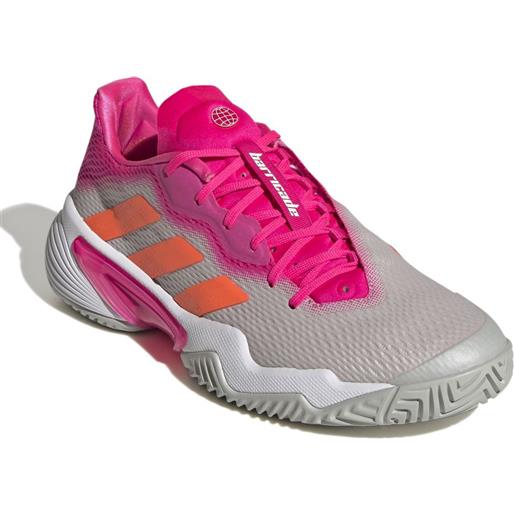 Adidas scarpe da tennis da donna Adidas barricade w - grey two/solar orange/team shock pink