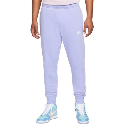 Nike pantaloni da tennis da uomo Nike sportswear club fleece - light thistle/light thistle/white