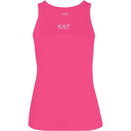 EA7 top da tennis da donna EA7 women jersey tank - pink yarrow