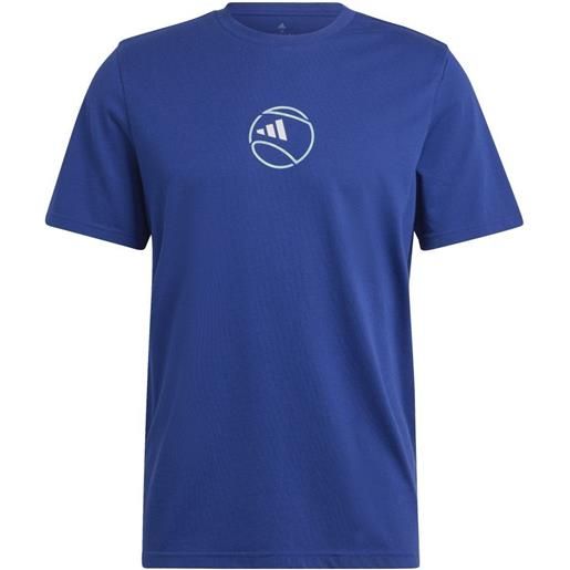 Adidas t-shirt da uomo Adidas tennis cat graphic t-shirt - victory blue