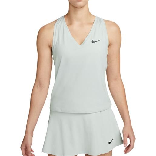 Nike top da tennis da donna Nike court dri-fit victory tank - light silver/black