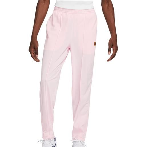 Nike pantaloni da tennis da uomo Nike court heritage suit pant - pink foam