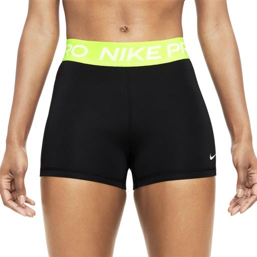 Nike pantaloncini da tennis da donna Nike pro 365 short 3in - black/volt/white