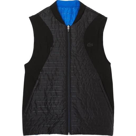 Lacoste gilet da tennis da uomo Lacoste sport padded and reversible vest jacket - black/blue