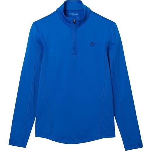 Lacoste felpa da tennis da uomo Lacoste sport zip high neck sweatshirt - blue