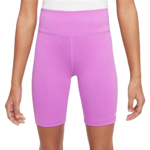 Nike pantaloncini per ragazze Nike dri-fit one bike shorts - rush fuchsia/white